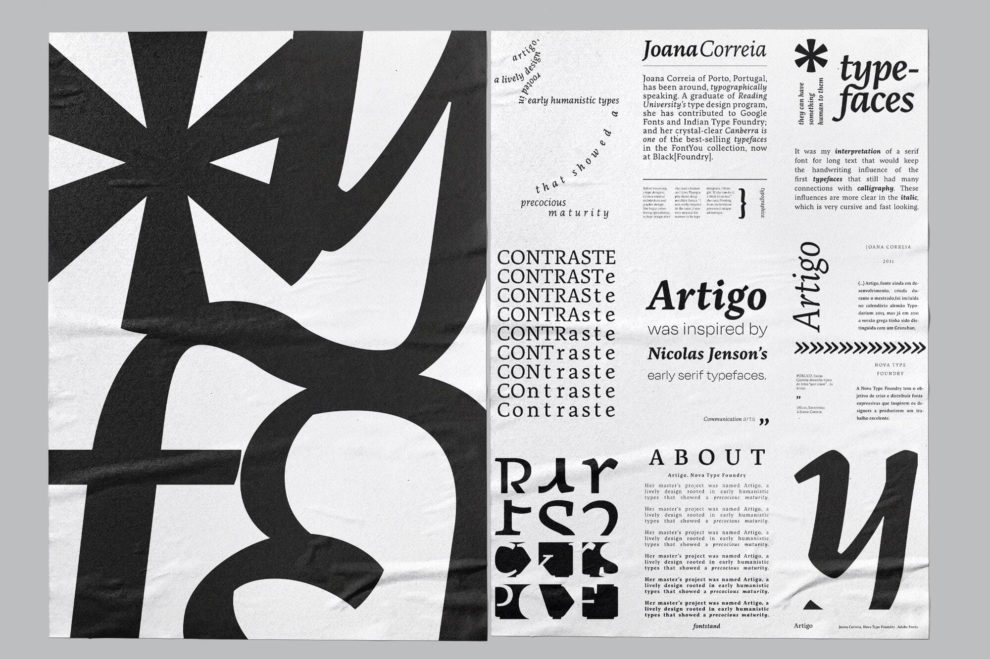 artigo specimen poster front
